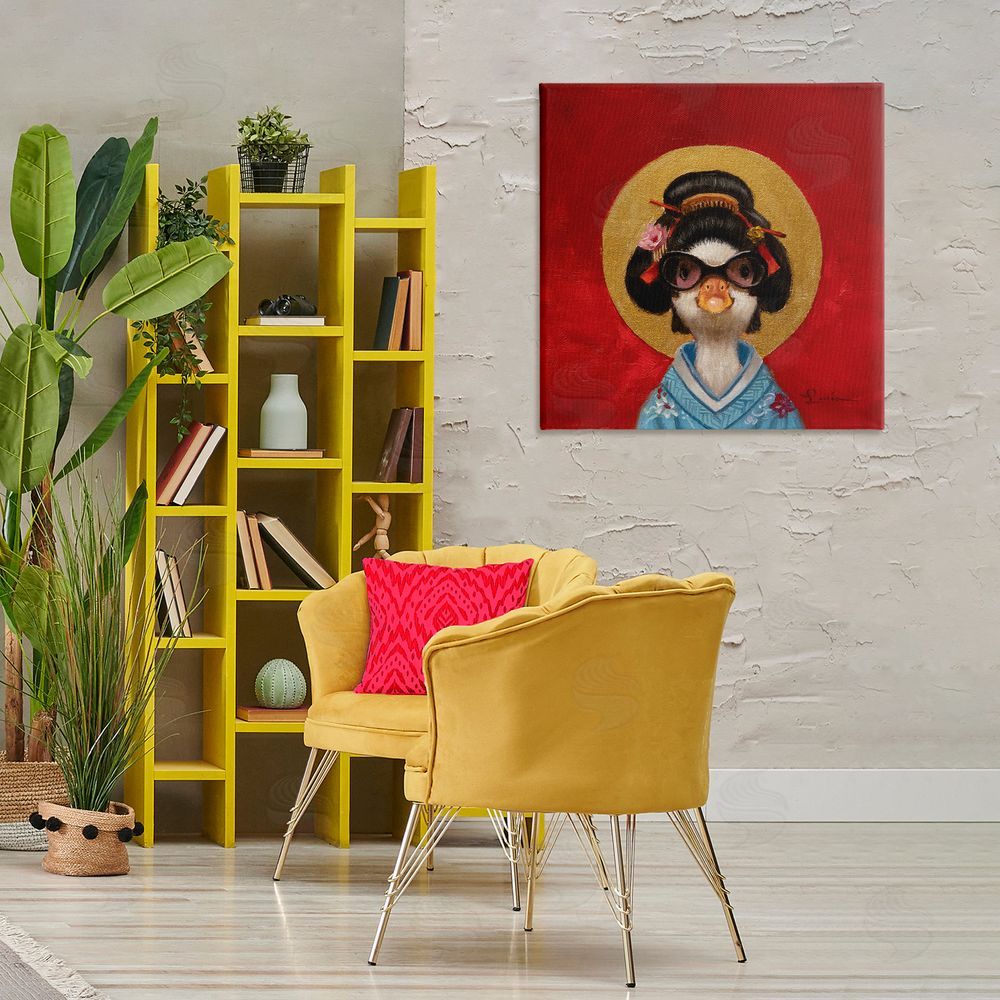 Lucia Heffernan Traditional Clothing Duck Canvas Wall Art Print in Room