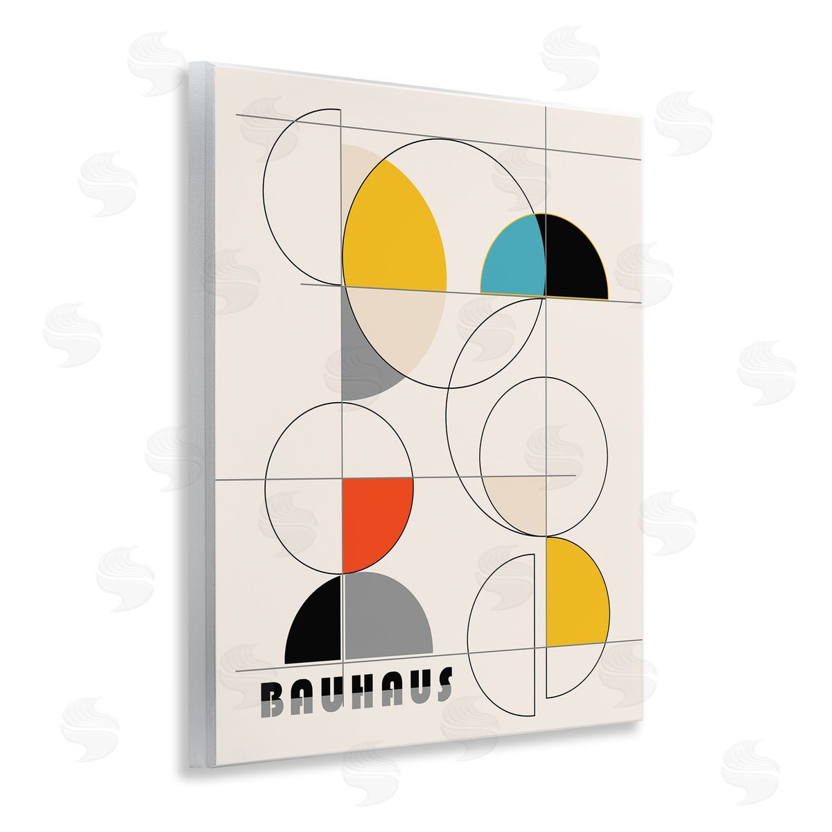 Ioana Horvat Bauhaus Movement Geometrics Wooden Wall Plaque Art Print