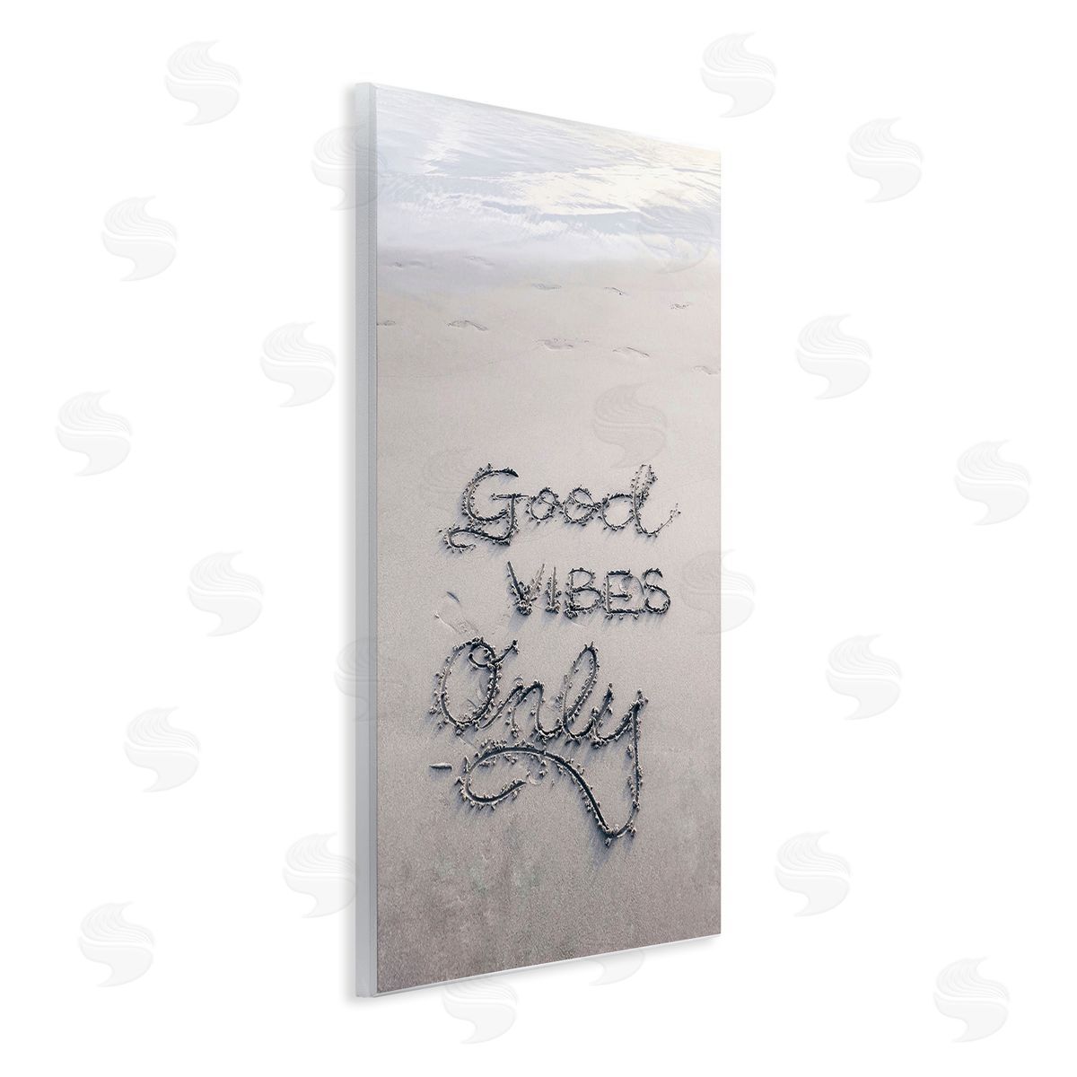 Incado Good Vibes Only in Sand Wooden Wall Plaque Art Print