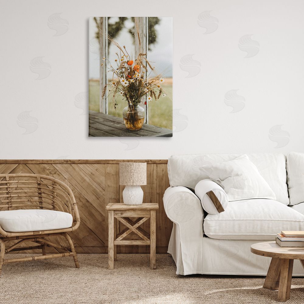 Incado Bouquet with Window View Canvas Wall Art Print in Room