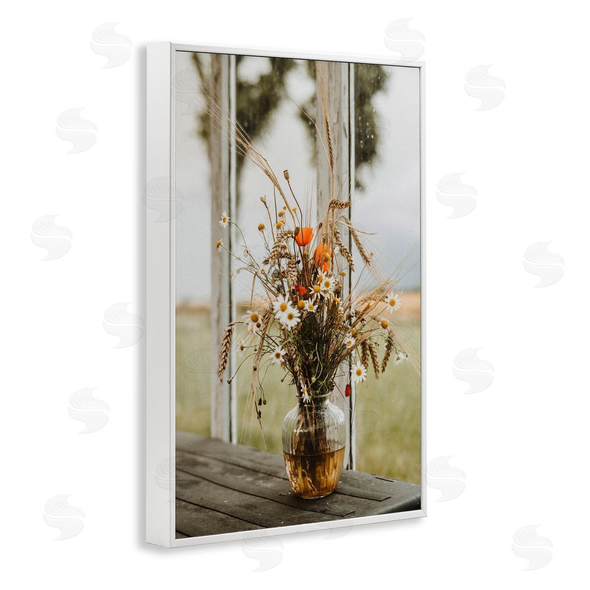Incado Bouquet with Window View White Framed Giclee Wall Art Print