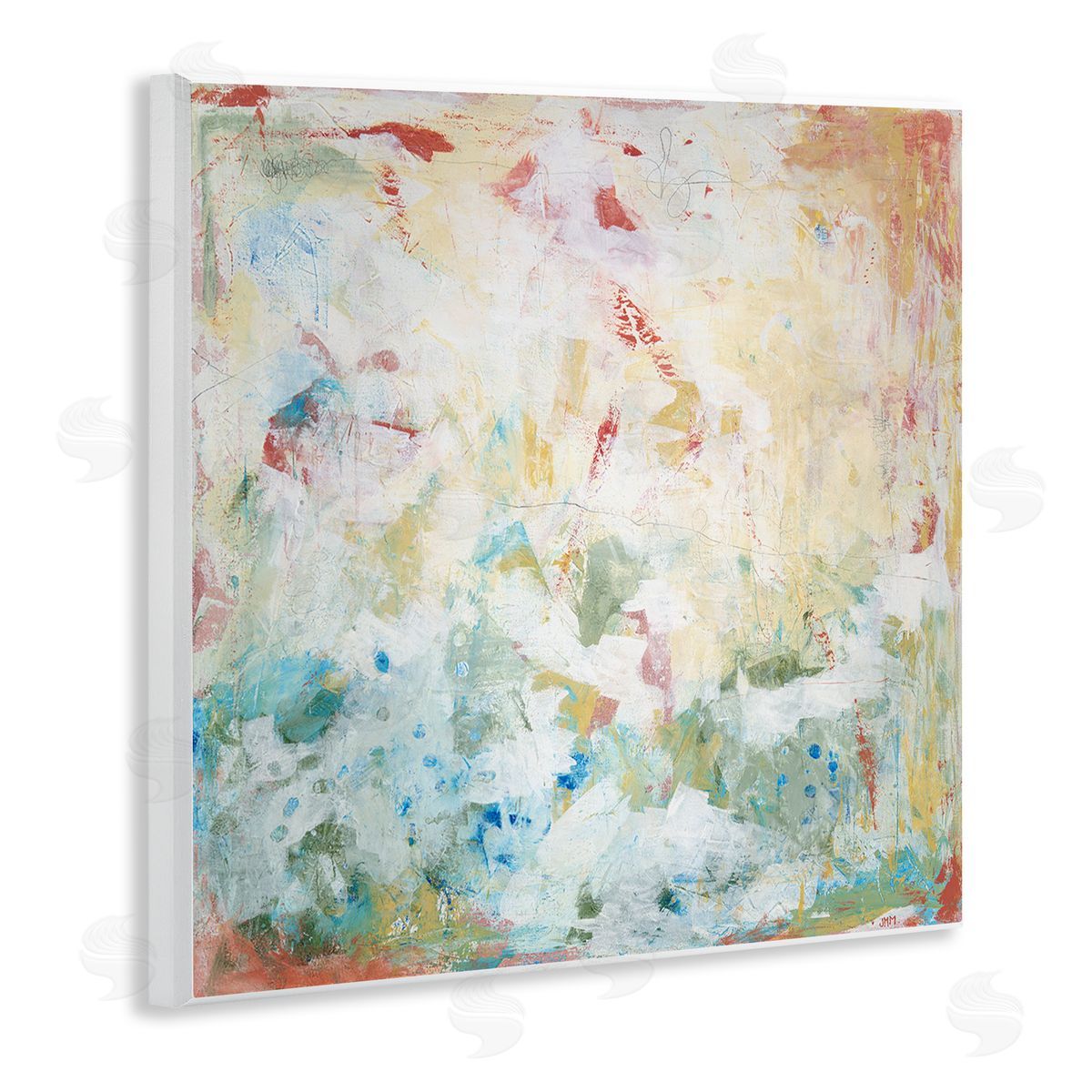 Jodi Major Muted Restless Abstract Wooden Wall Plaque Art Print