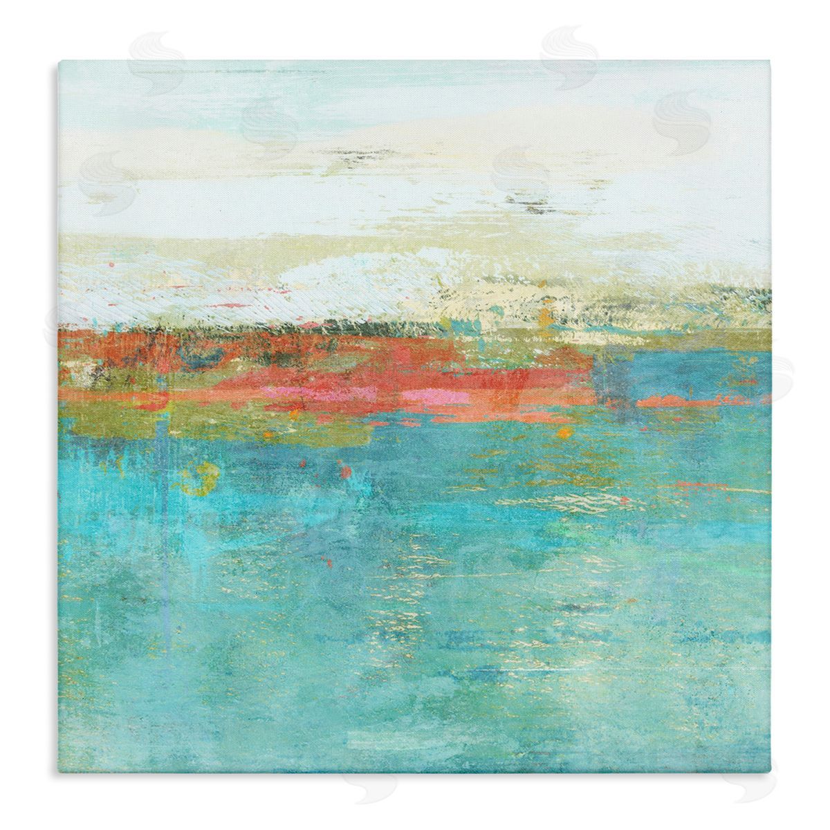 Suzanne Nicoll Ocean Hues Abstraction Canvas Wall Art Print