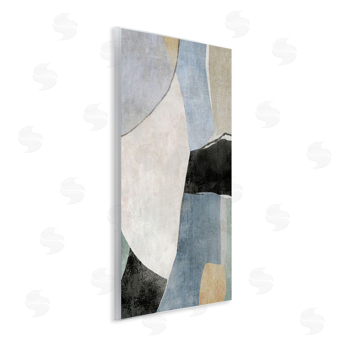 Suzanne Nicoll Cutout Shapes Composition Wooden Wall Plaque Art Print