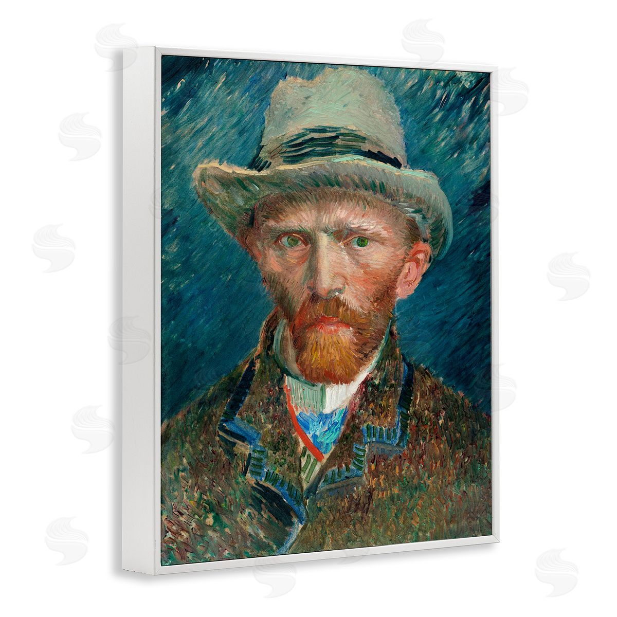 Vincent Van Gogh Classic Van Gogh Portrait White Framed Giclee Wall Art Print