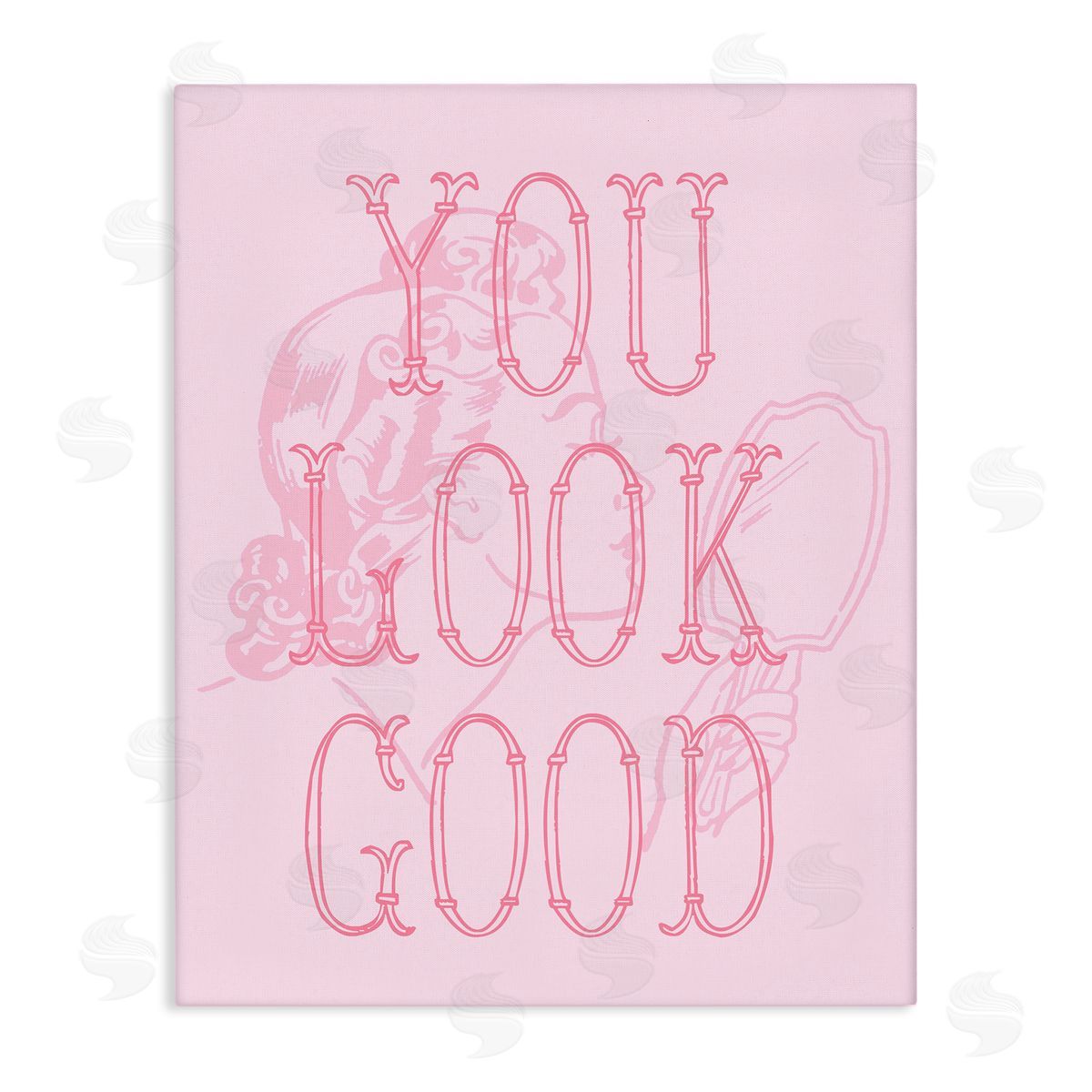 Stupell Studio You Look Good Sentiment Canvas Wall Art Print