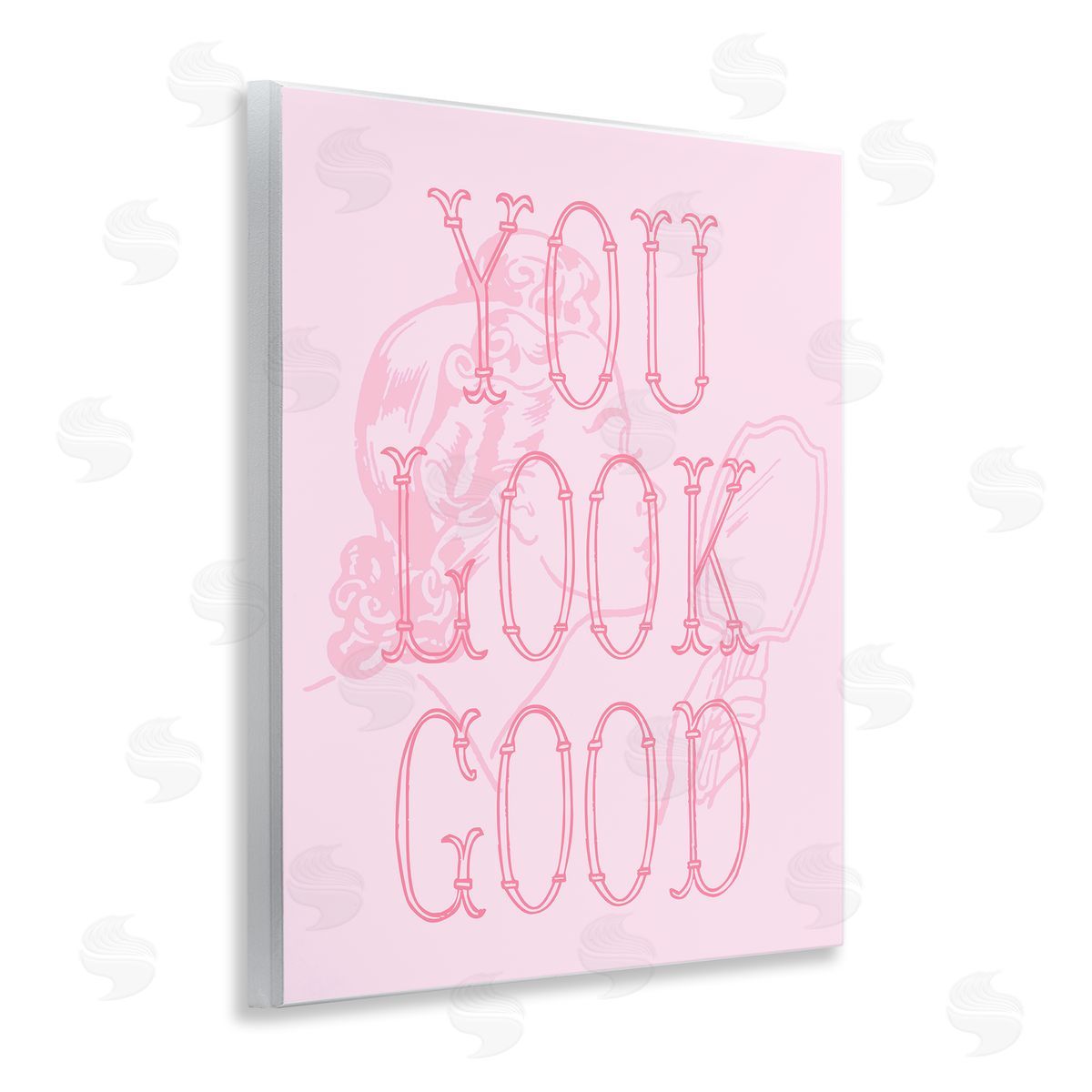 Stupell Studio You Look Good Sentiment Wooden Wall Plaque Art Print