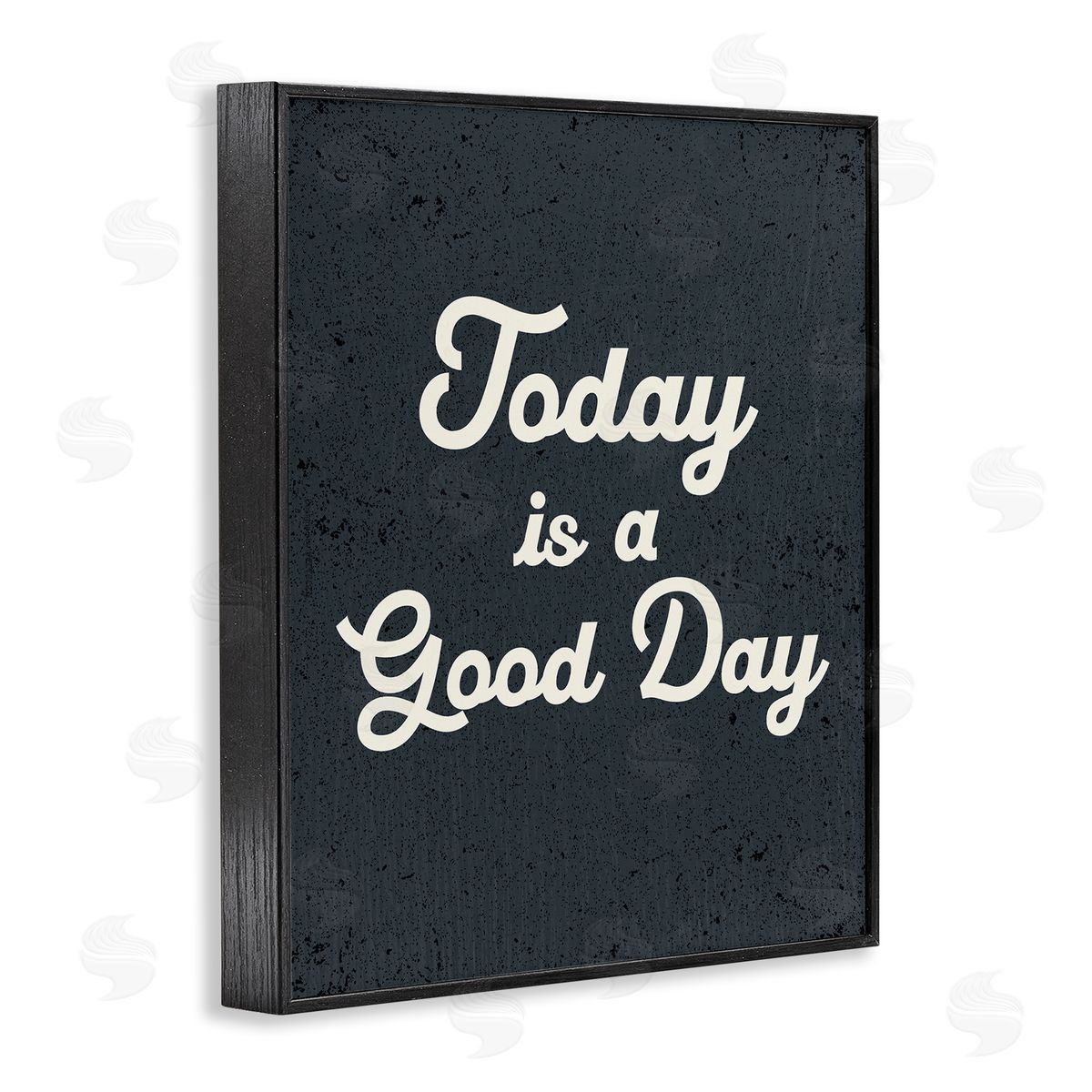 Stupell Studio Today Is Good Day Vintage Black Framed Giclee Wall Art Print