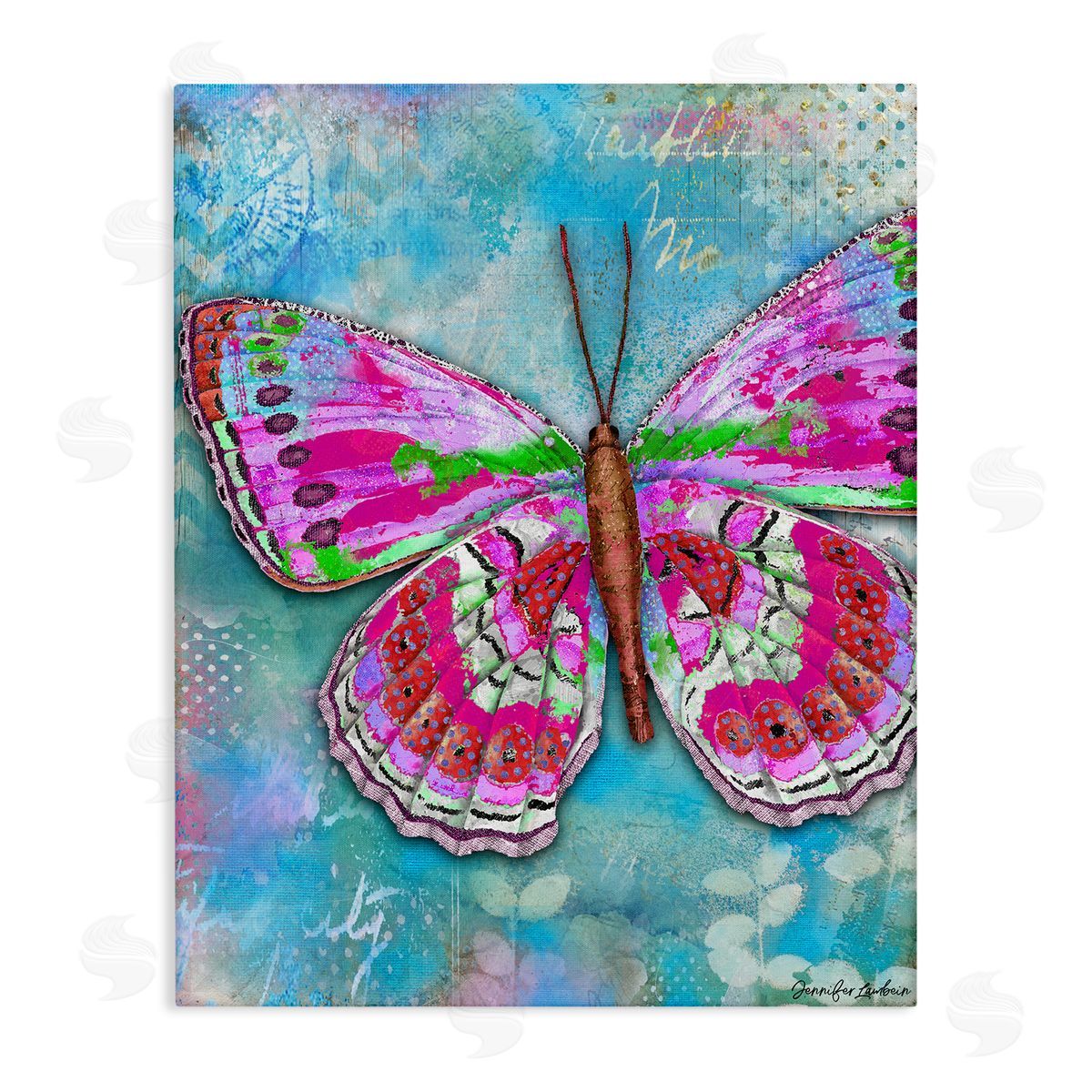 Jennifer Lambein Garden Party Butterfly Canvas Wall Art Print