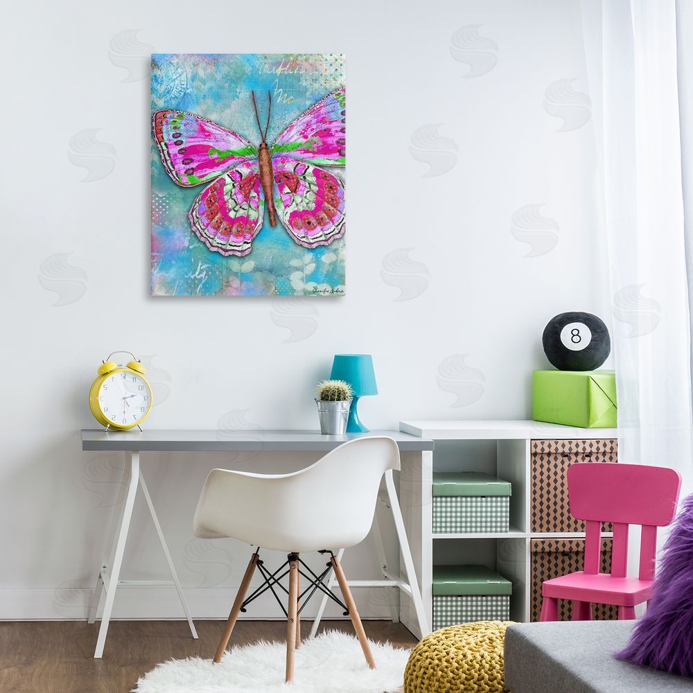 Jennifer Lambein Garden Party Butterfly Canvas Wall Art Print in Room