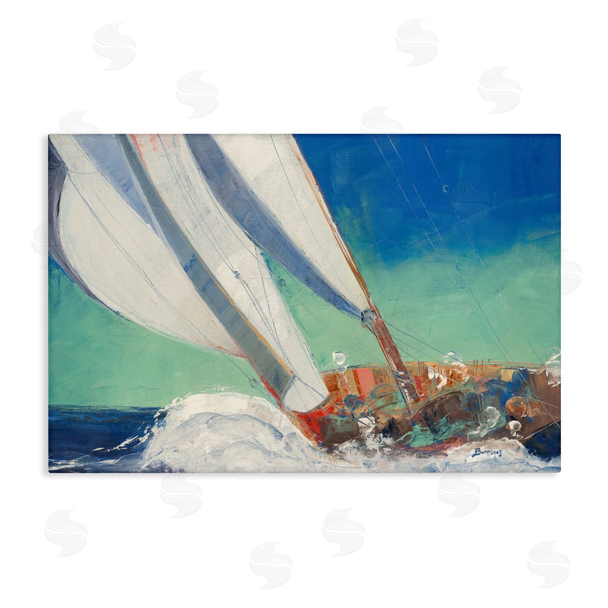 John Burrows Maritime Boat Hull Canvas Wall Art Print