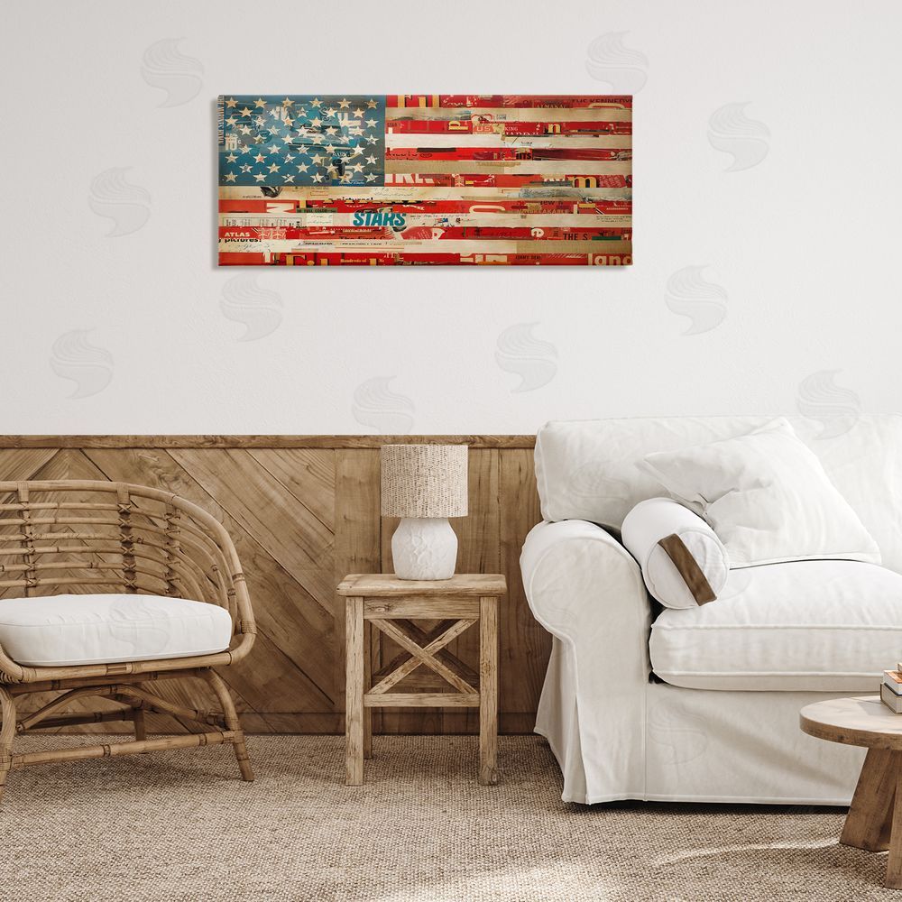 Kelsey Hochstatter Patriotic Collaged Flag