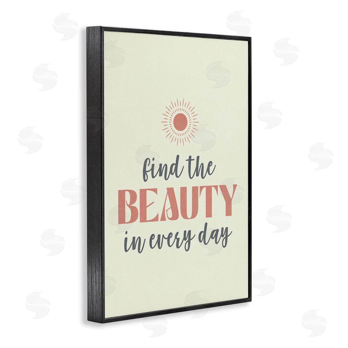 Nataly White Beauty in Every Day Black Framed Giclee Wall Art Print