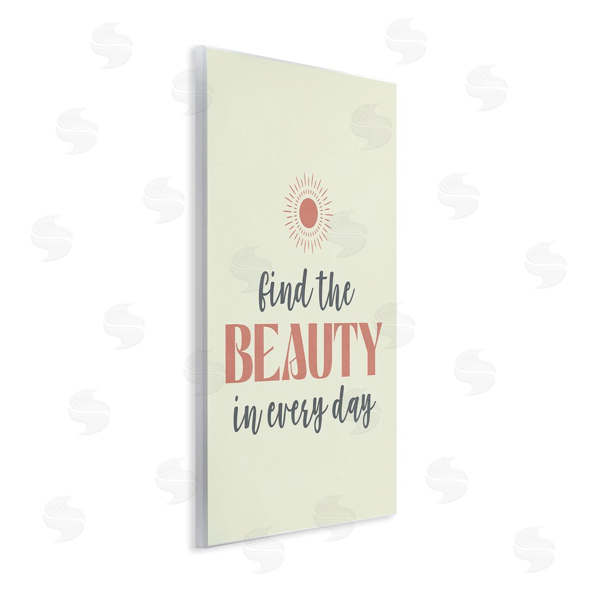 Nataly White Beauty in Every Day Wooden Wall Plaque Art Print