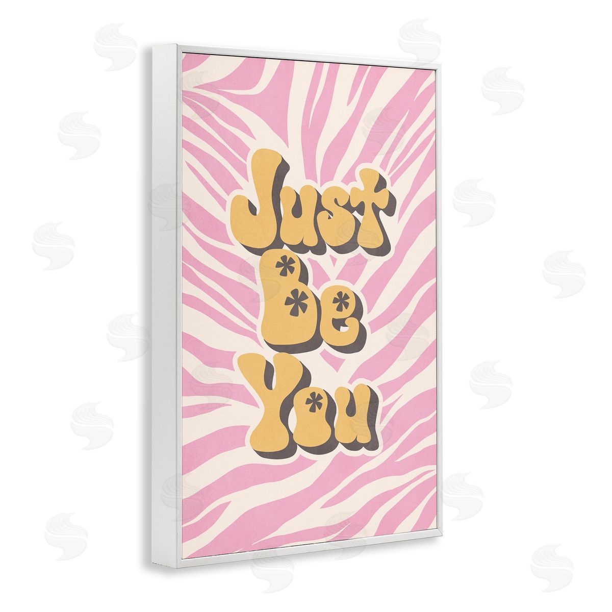 Nataly White Just Be You on Zebra White Framed Giclee Wall Art Print