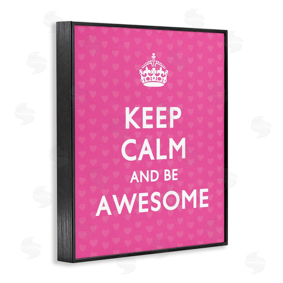 Nataly White Keep Calm Be Awesome Black Framed Giclee Wall Art Print