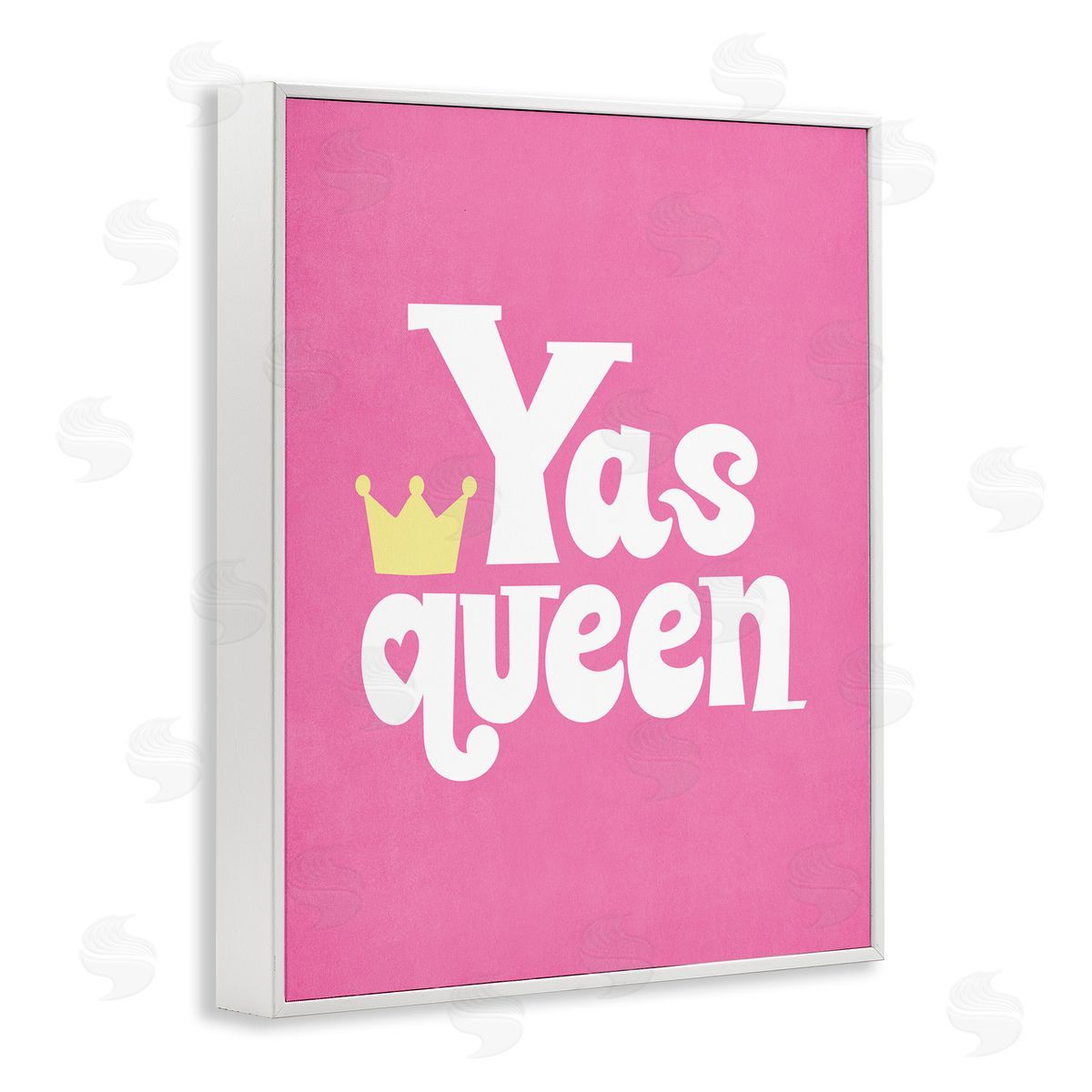 Nataly White Yas Queen with Crown White Framed Giclee Wall Art Print