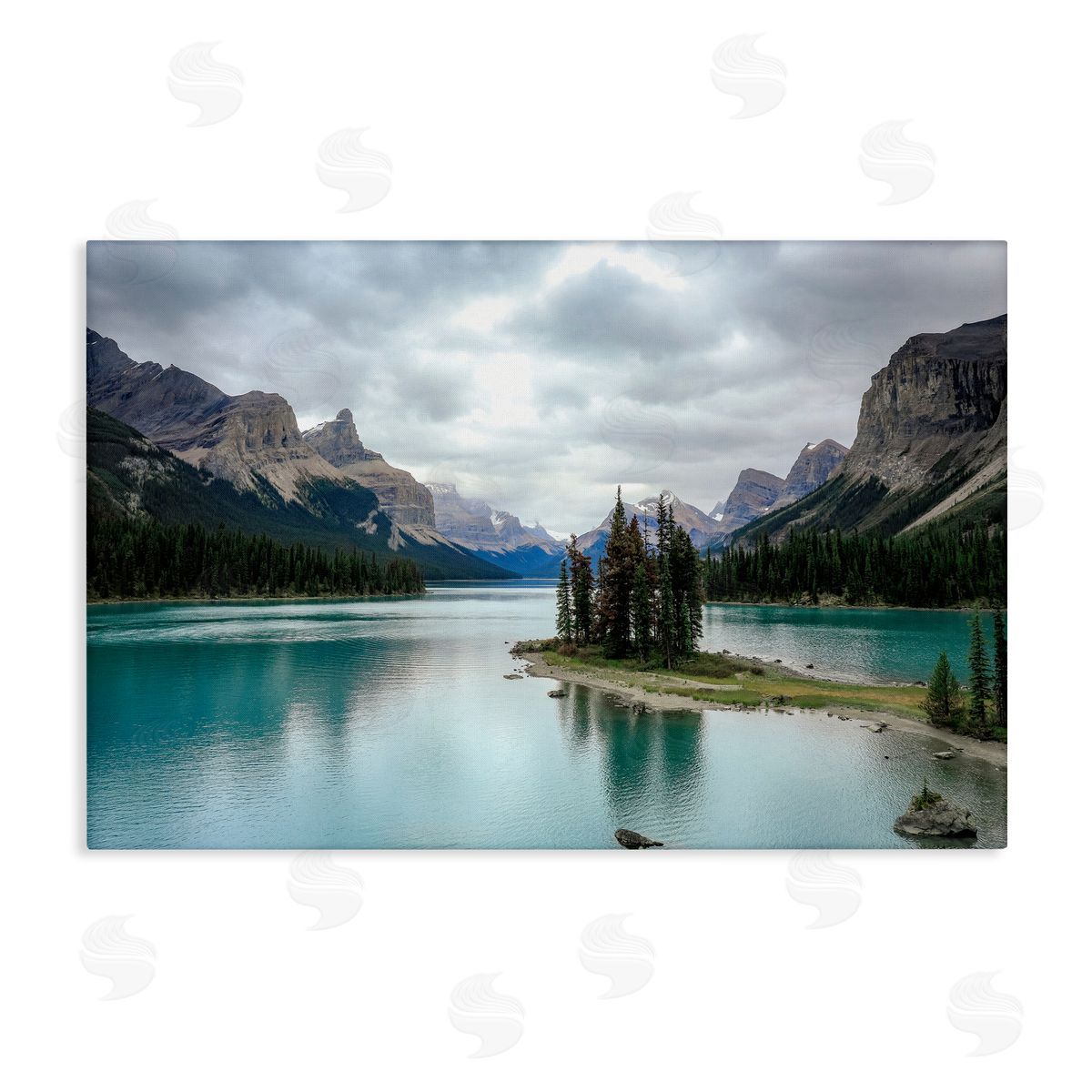 Dan Sproul Peninsula Vast Lake View Canvas Wall Art Print