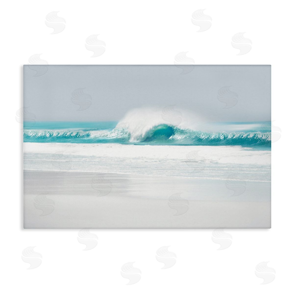 Maggie Olsen Rolling Aqua Waves Canvas Wall Art Print