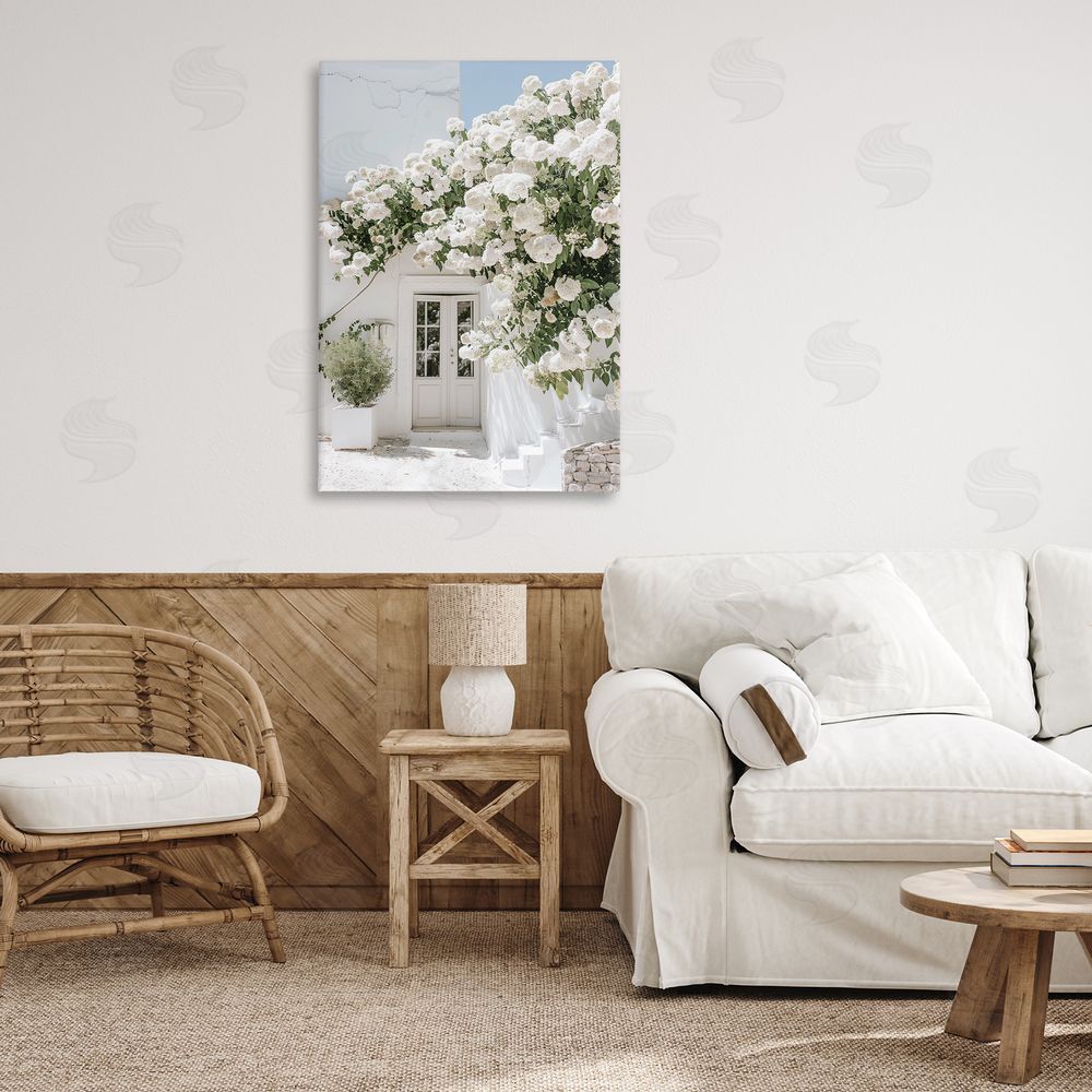RB White Architecture Garden Canvas Wall Art Print in Room