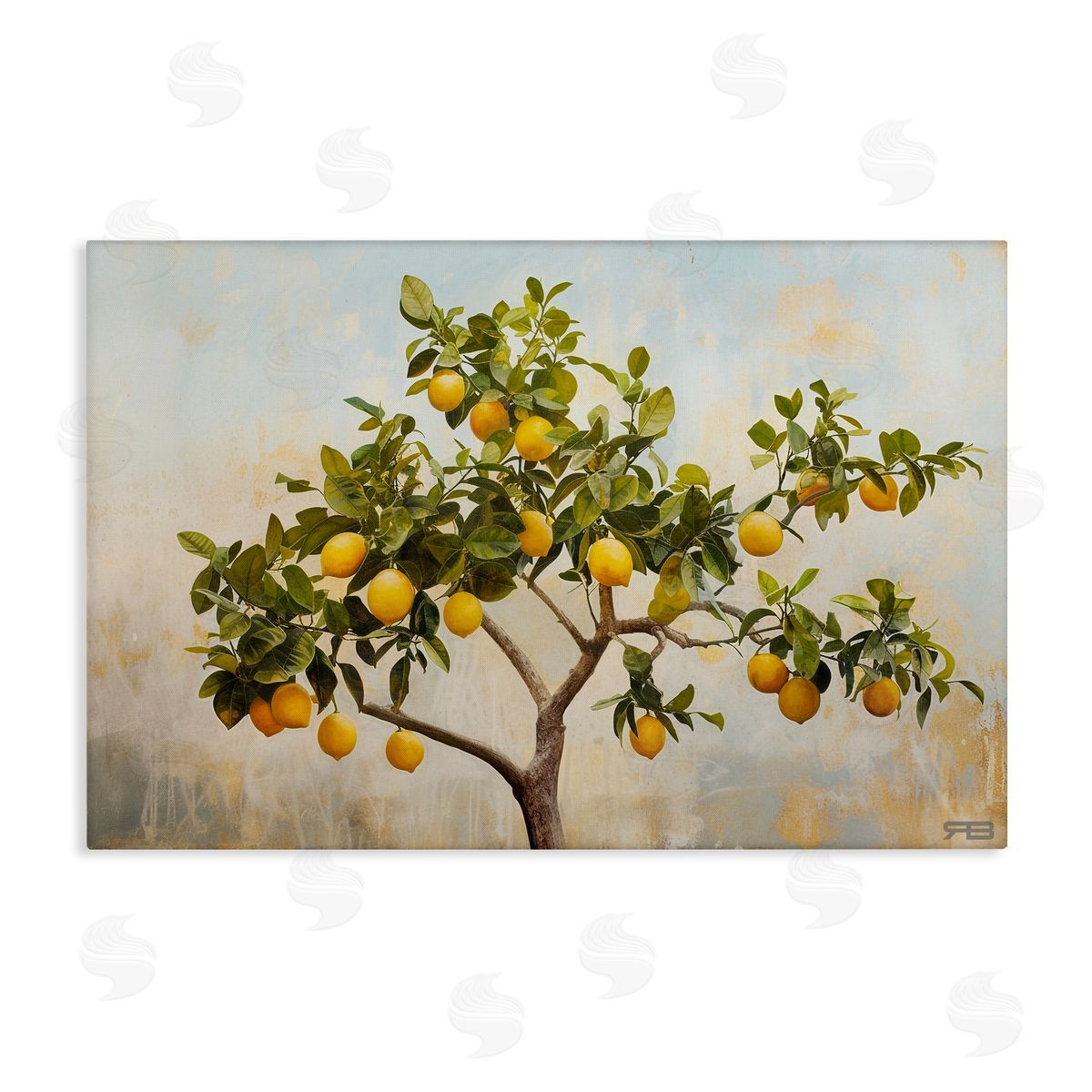 RB Lemon Tree Branches Canvas Wall Art Print