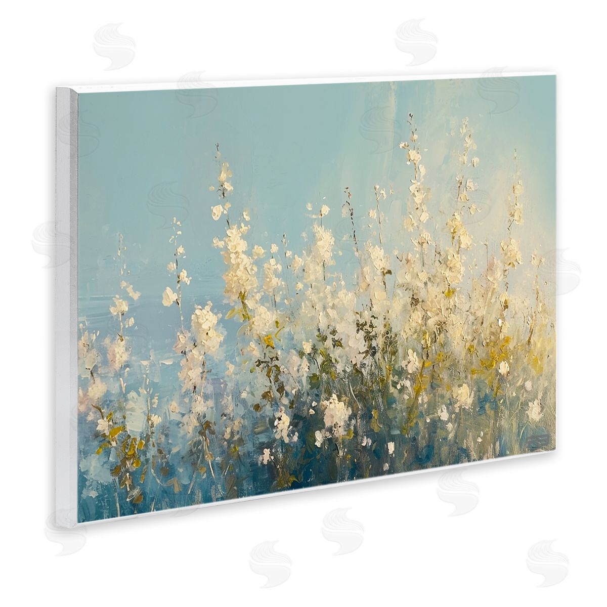 RB Blooming Spring Garden Wooden Wall Plaque Art Print