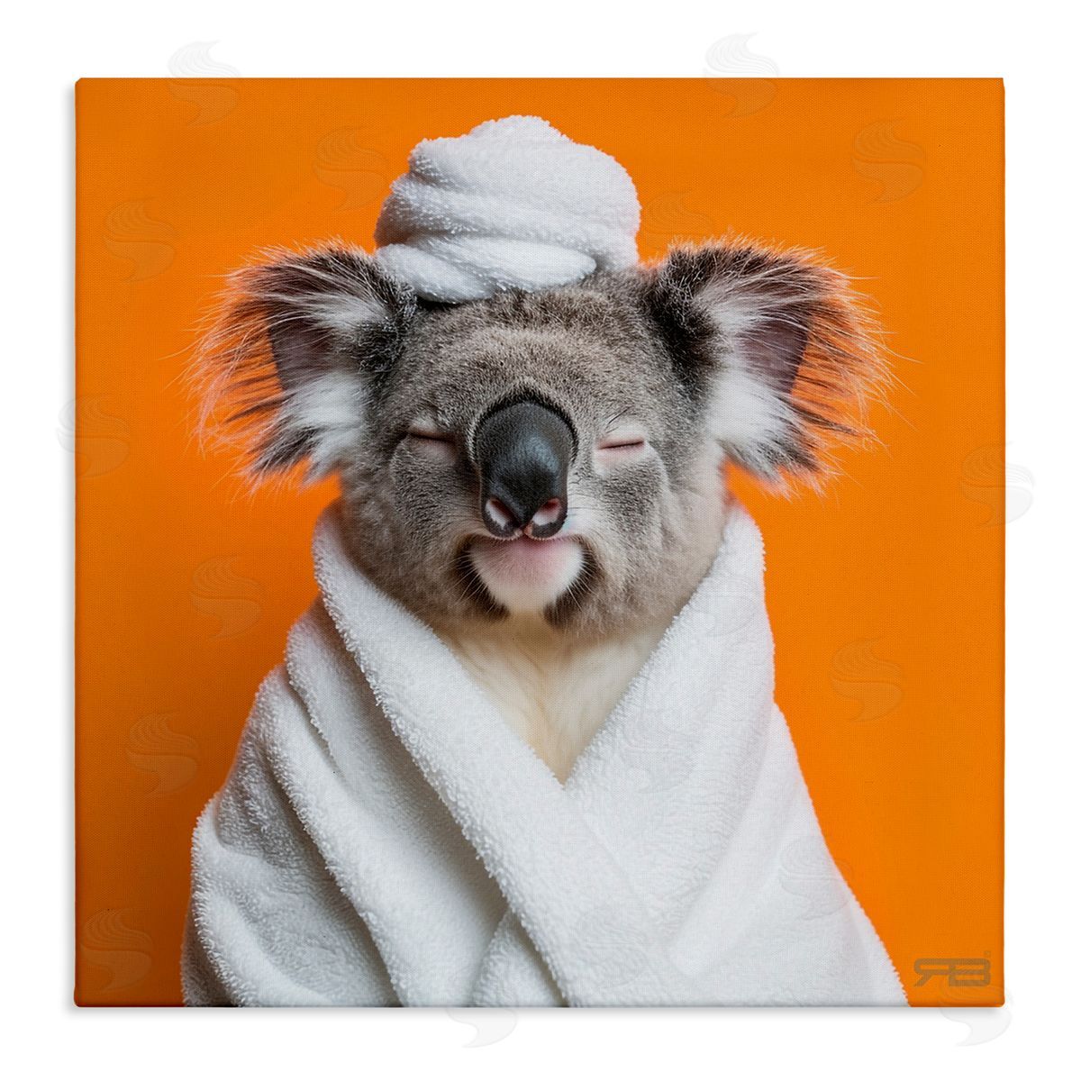 RB Relaxed Bathtime Koala Canvas Wall Art Print