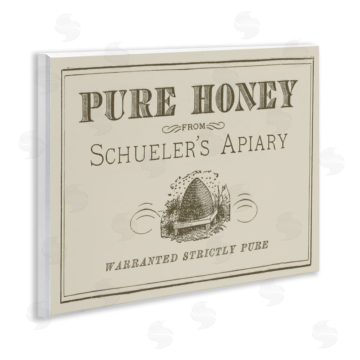 Stupell Studio Vintage Pure Honey Wooden Wall Plaque Art Print