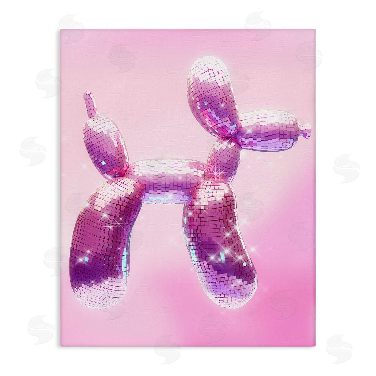 Ziwei Li Fun Disco Balloon Animal Canvas Wall Art Print