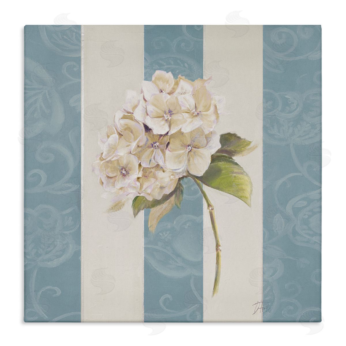 Patricia Pinto Vintage Hydrangea Sprig Canvas Wall Art Print