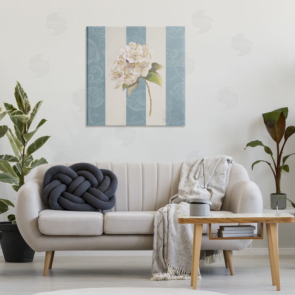 Patricia Pinto Vintage Hydrangea Sprig Canvas Wall Art Print in Room