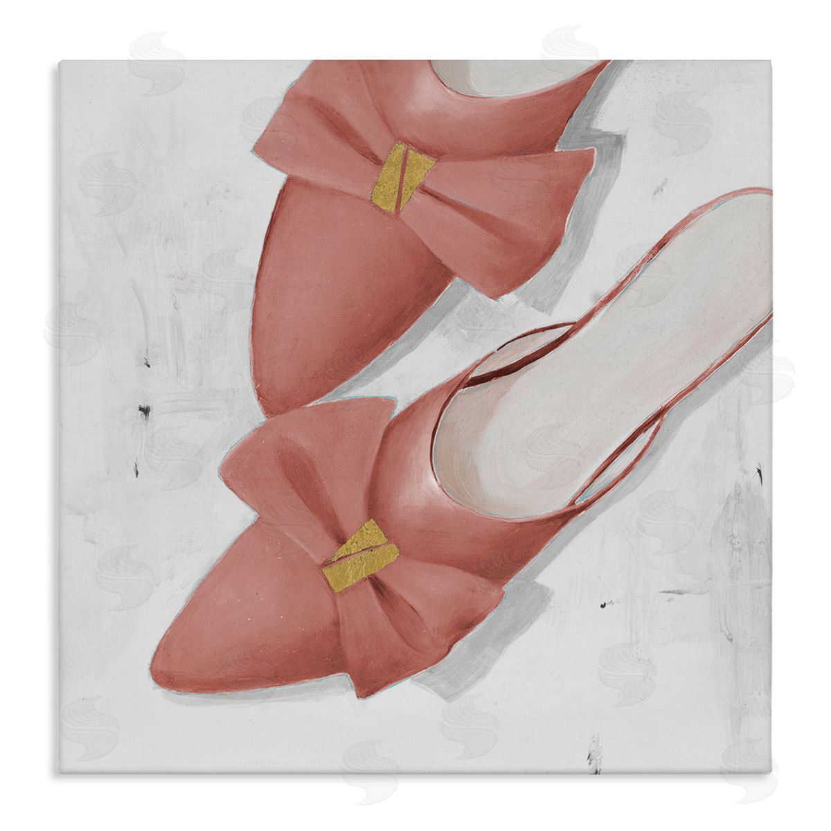 Lorenzo Collective Pink Kitten Heels Canvas Wall Art Print