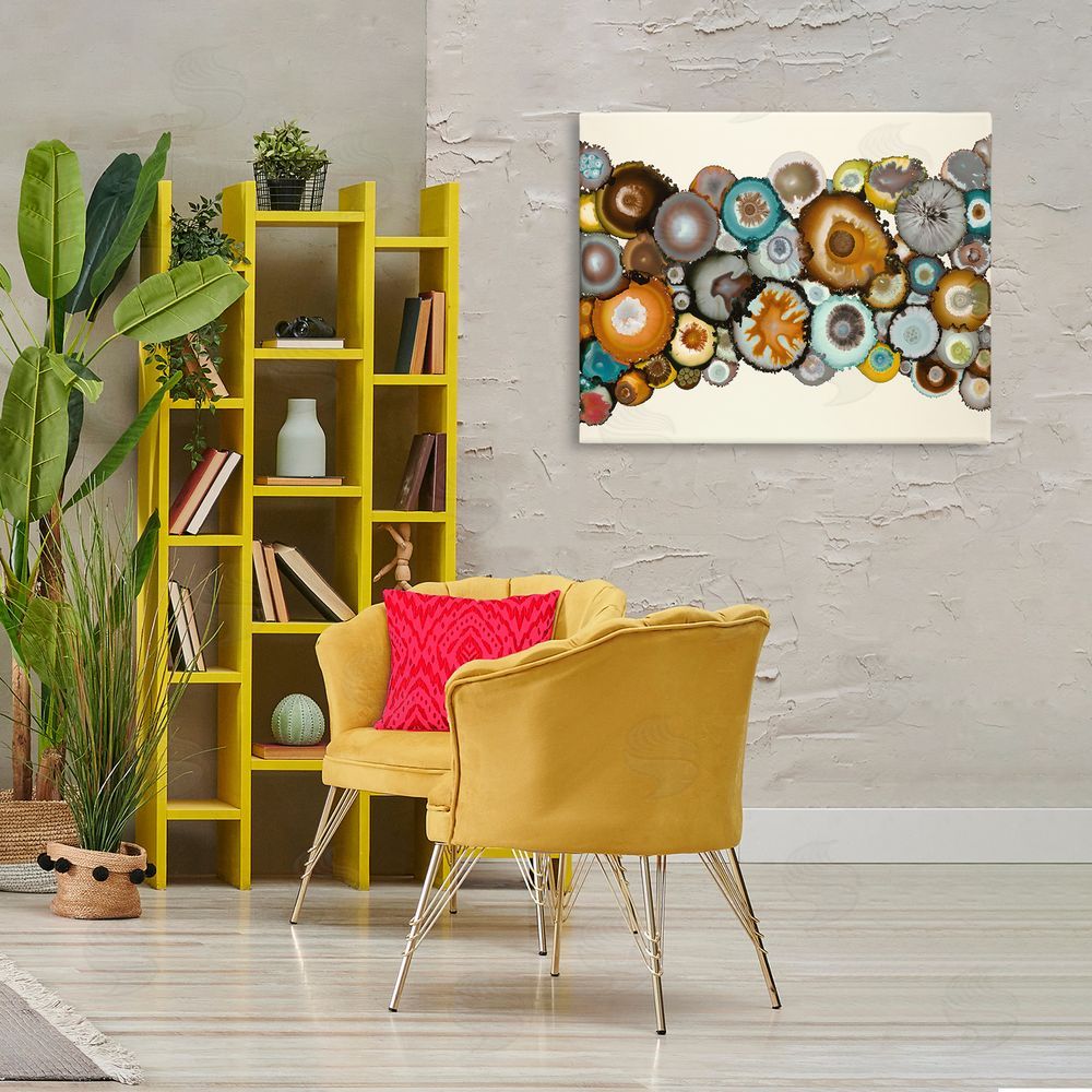 Laura Van Horne Various Agate Clusters Canvas Wall Art Print in Room