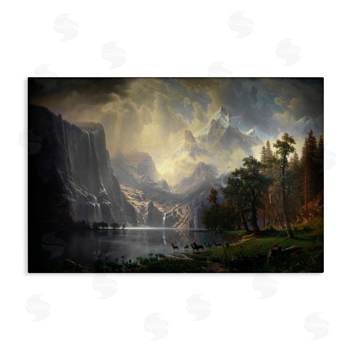 one1000paintings Among Sierra Nevada Mountains Canvas Wall Art Print