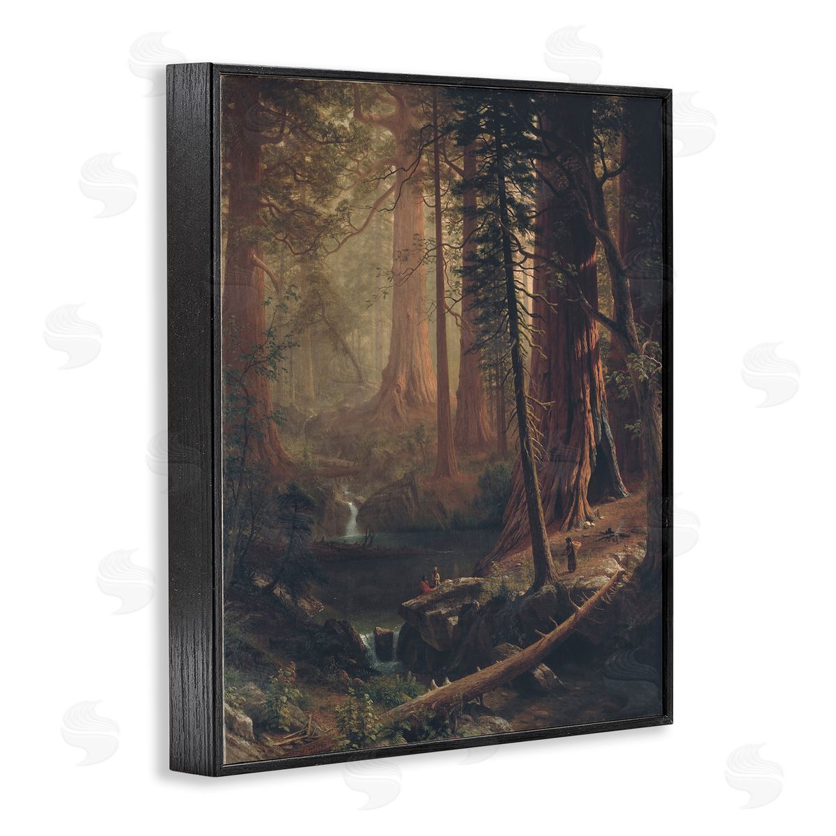 one1000paintings Classic Trees of California Black Framed Giclee Wall Art Print