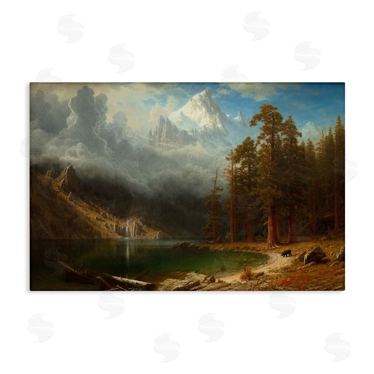 one1000paintings Classical Bierstadt Mount Corcoron Canvas Wall Art Print