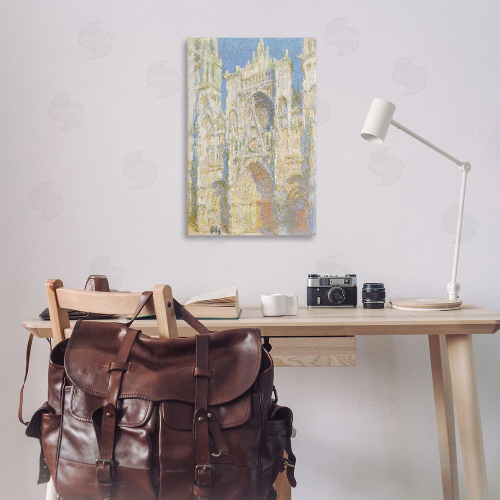 one1000paintings Classic Monet Cathedral Façade Canvas Wall Art Print in Room