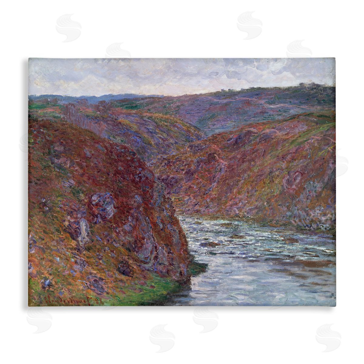 one1000paintings Classical Valley of Creuse Canvas Wall Art Print