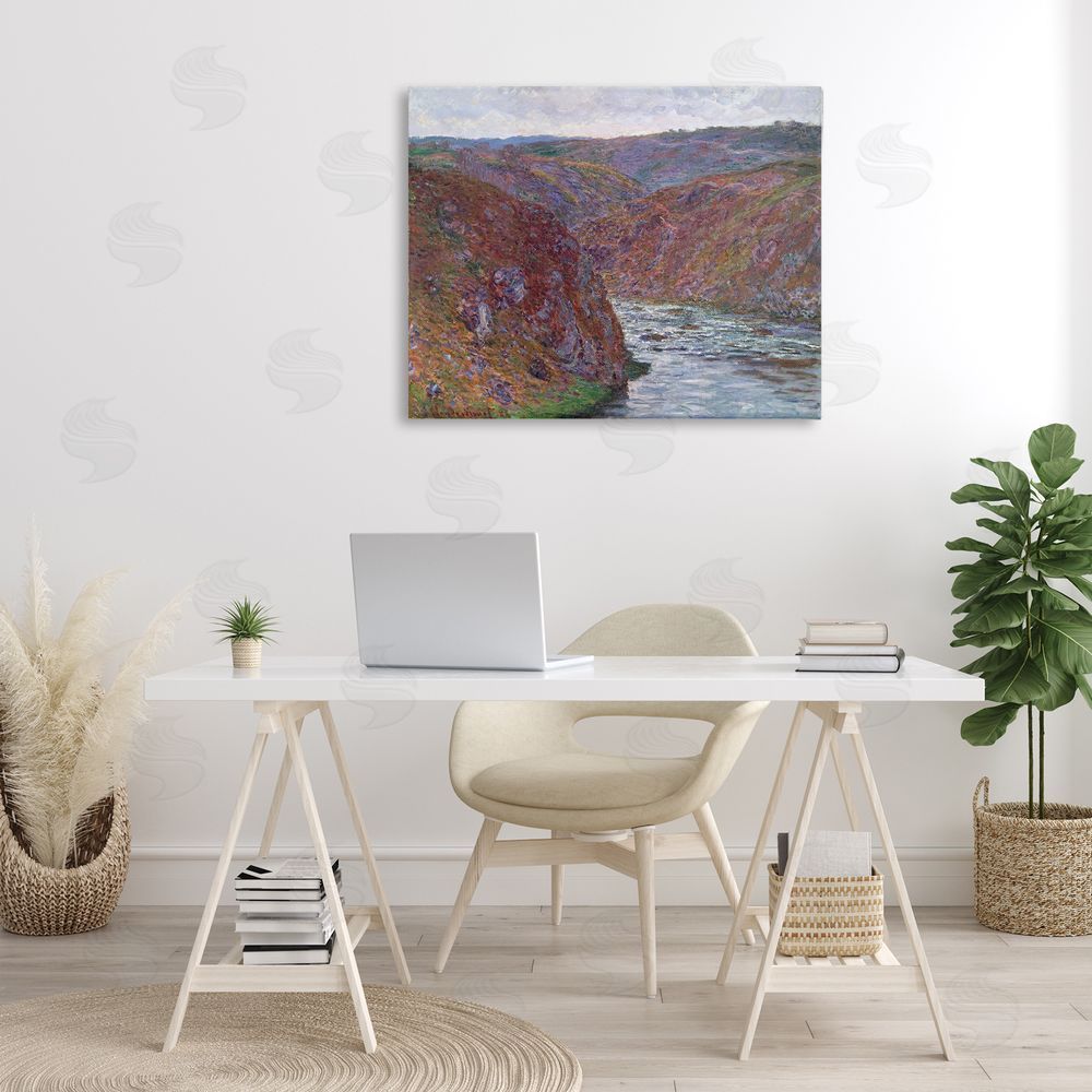 one1000paintings Classical Valley of Creuse Canvas Wall Art Print in Room