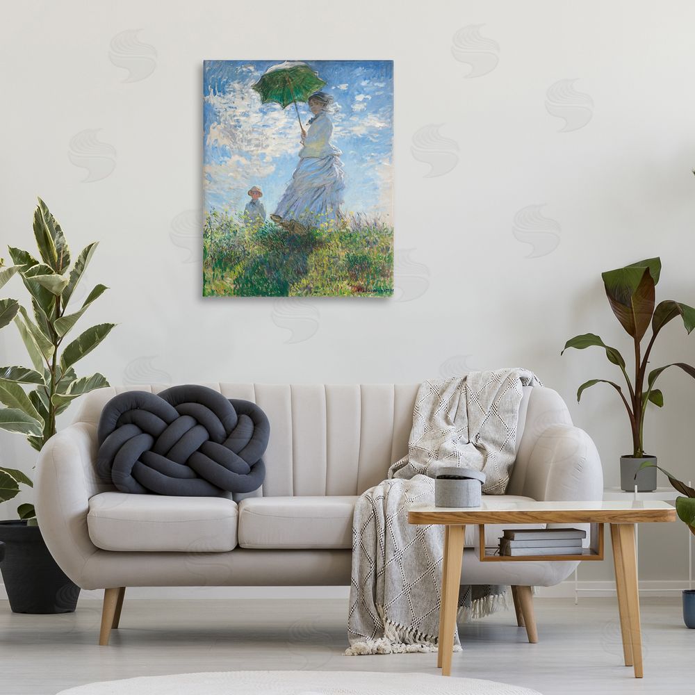 one1000paintings Classic Monet Madame & Son Canvas Wall Art Print in Room