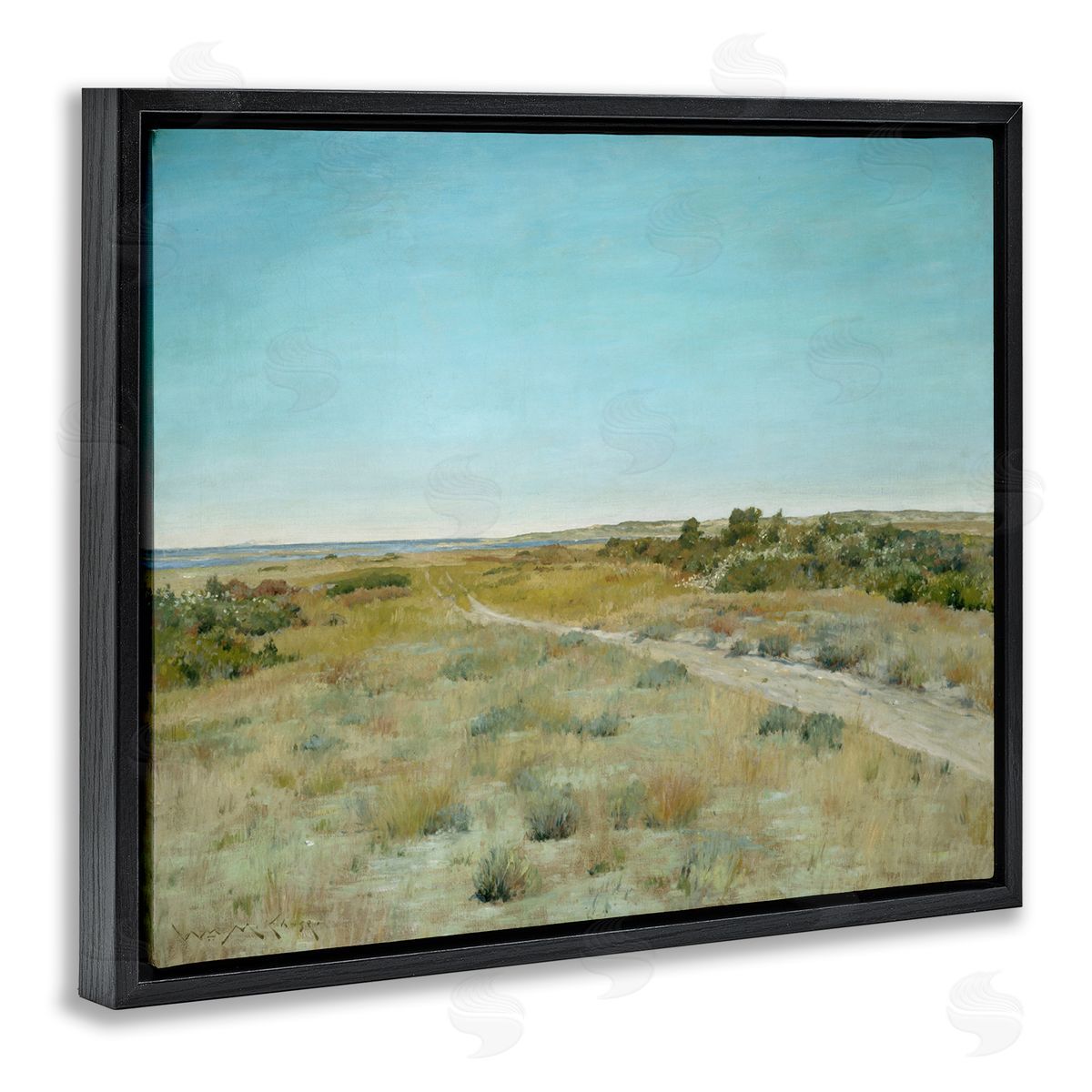 one1000paintings Classic First Touch of Autumn Black Floating Frame Canvas Wall Art Print