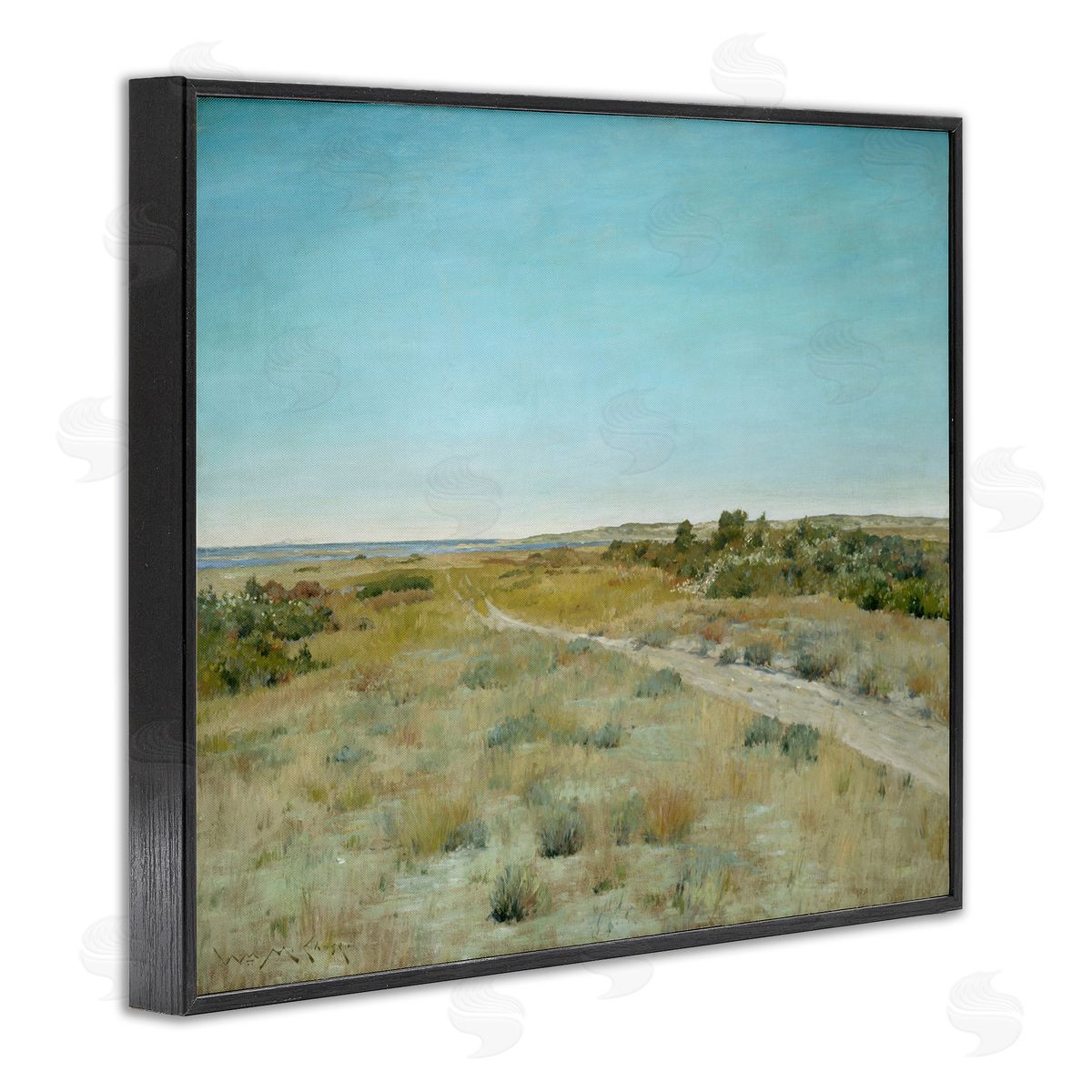 one1000paintings Classic First Touch of Autumn Black Framed Giclee Wall Art Print