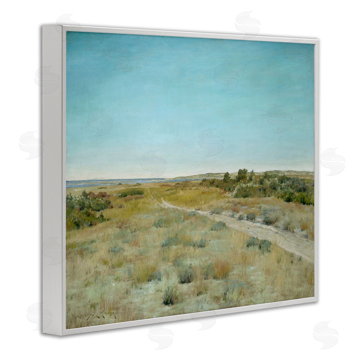 one1000paintings Classic First Touch of Autumn White Framed Giclee Wall Art Print