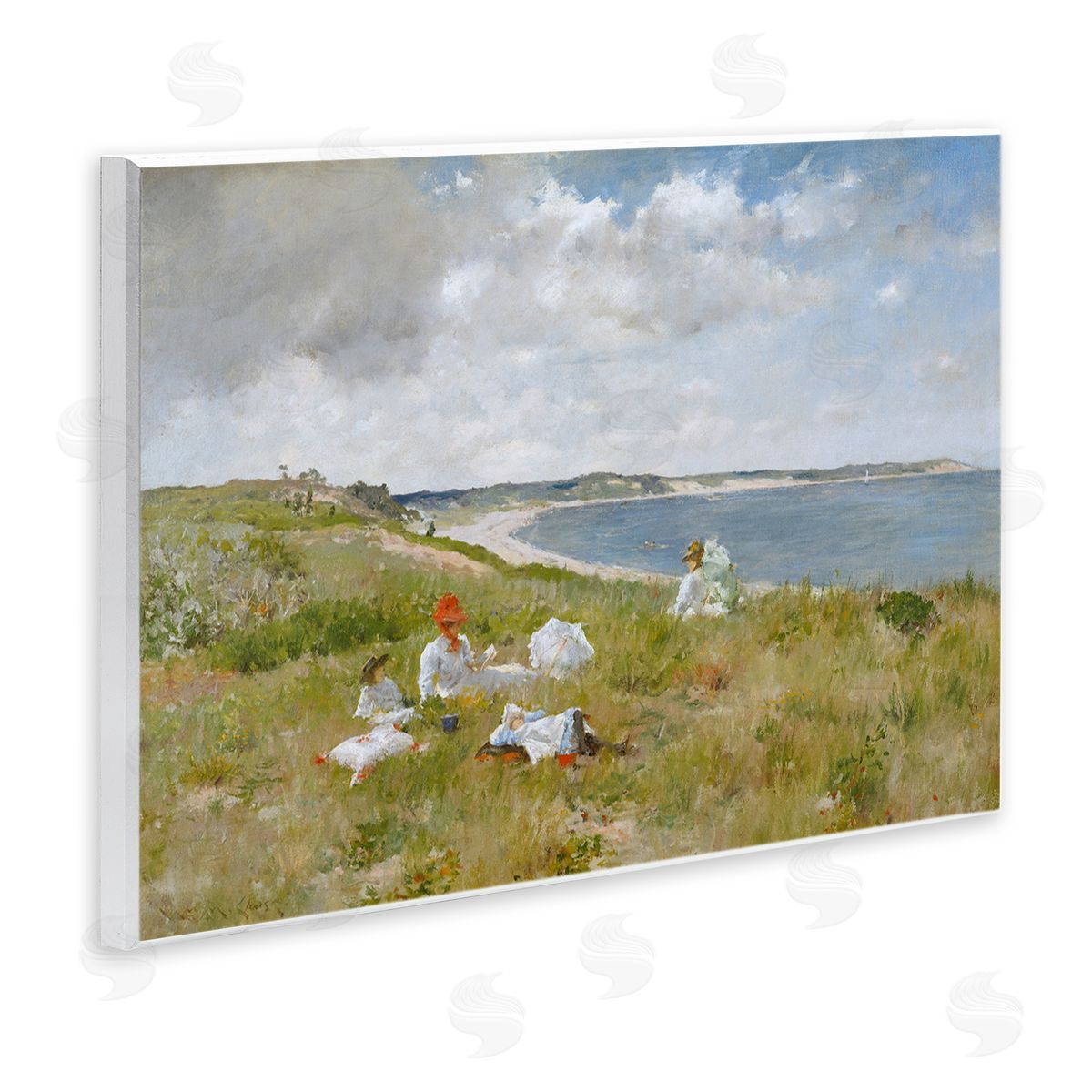 one1000paintings Clasical Idle Hours Painting Wooden Wall Plaque Art Print