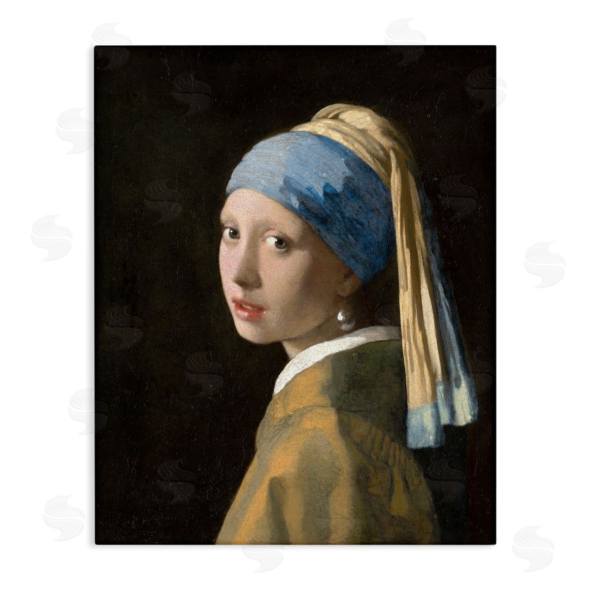 one1000paintings Classical Vermeer Pearl Earring Canvas Wall Art Print