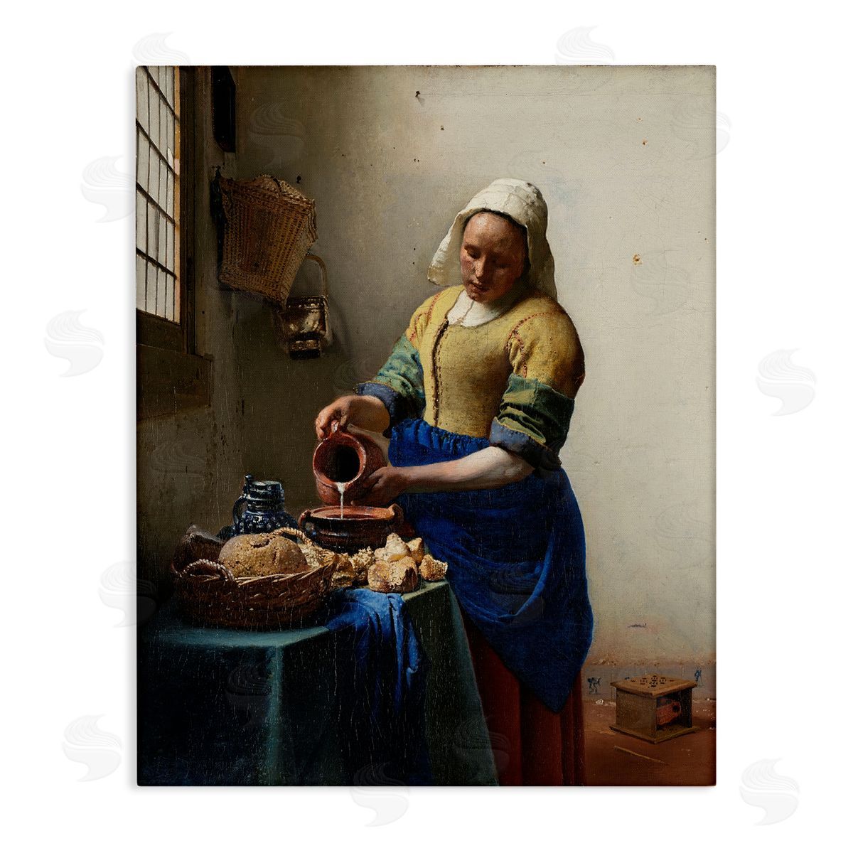 one1000paintings Classical Vermeer The Milkmaid Canvas Wall Art Print