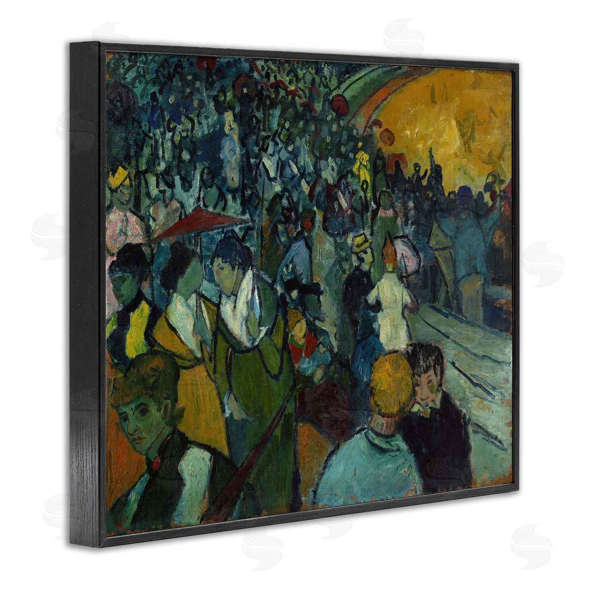 one1000paintings Classical Van Gogh Arena Black Framed Giclee Wall Art Print