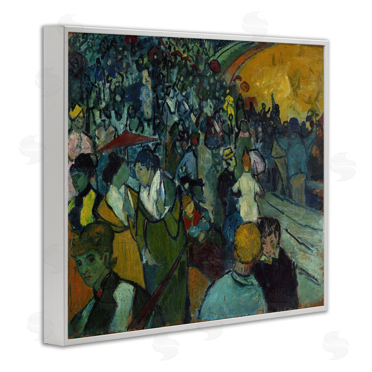 one1000paintings Classical Van Gogh Arena White Framed Giclee Wall Art Print