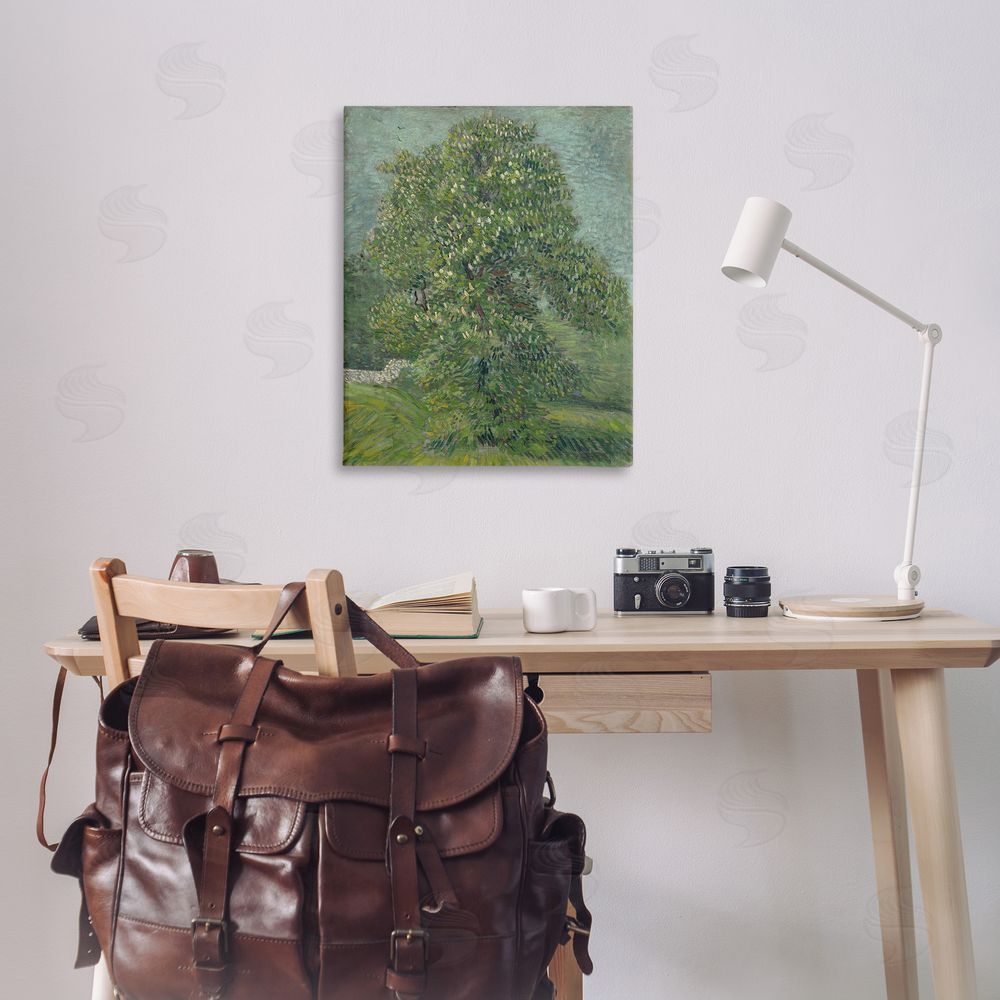 one1000paintings Classic Blooming Horse Chestnut Canvas Wall Art Print in Room