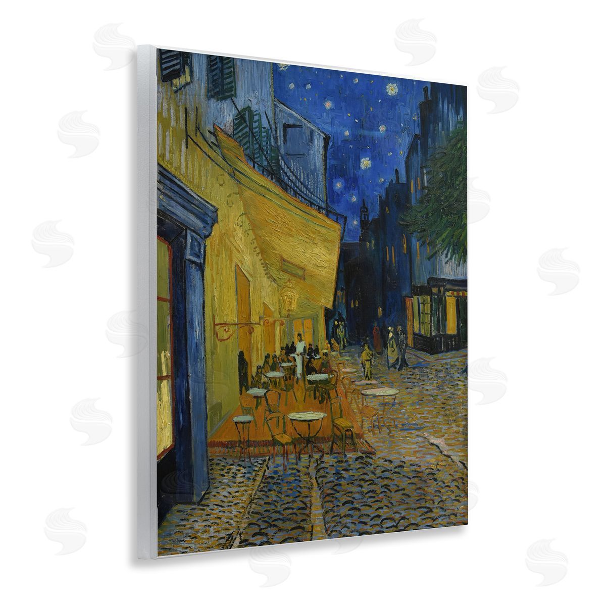 one1000paintings Van Gogh Café Terrace at Night Wooden Wall Plaque Art Print